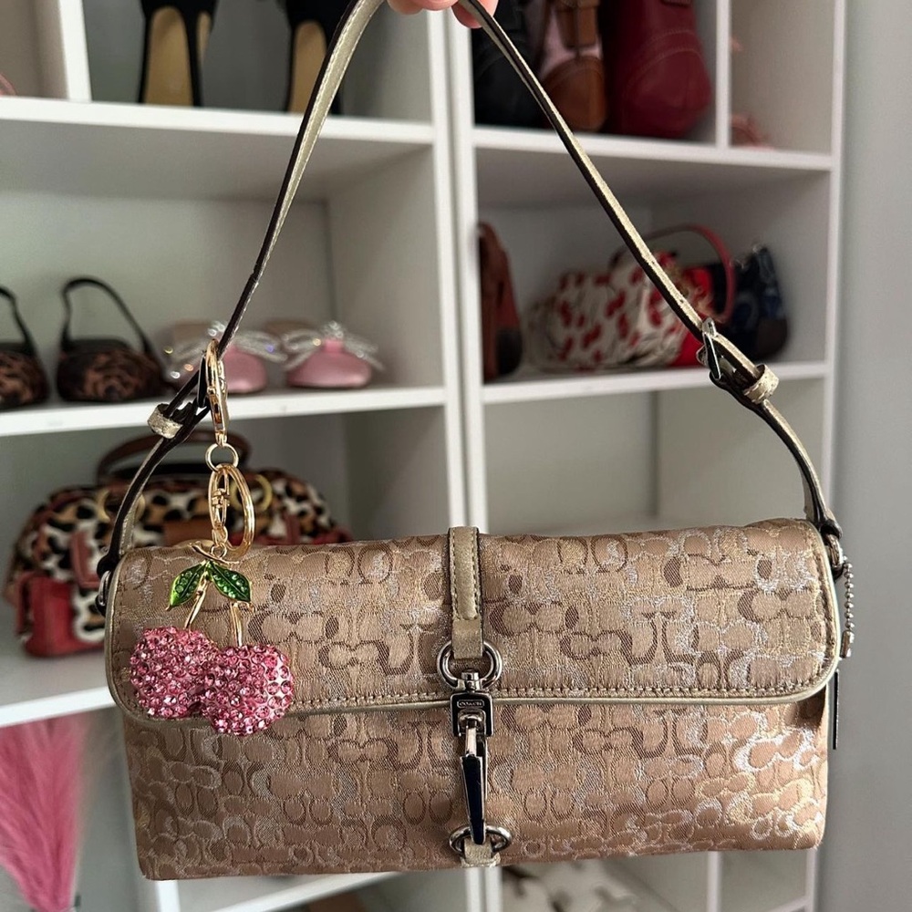Gold Holiday Shine Coach Hamptons Bag 💖
